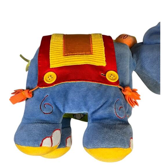 Jellycat Jelly Kitten Book Plush Elephant Book Bells on Feet Button Closure - Picture 7 of 16